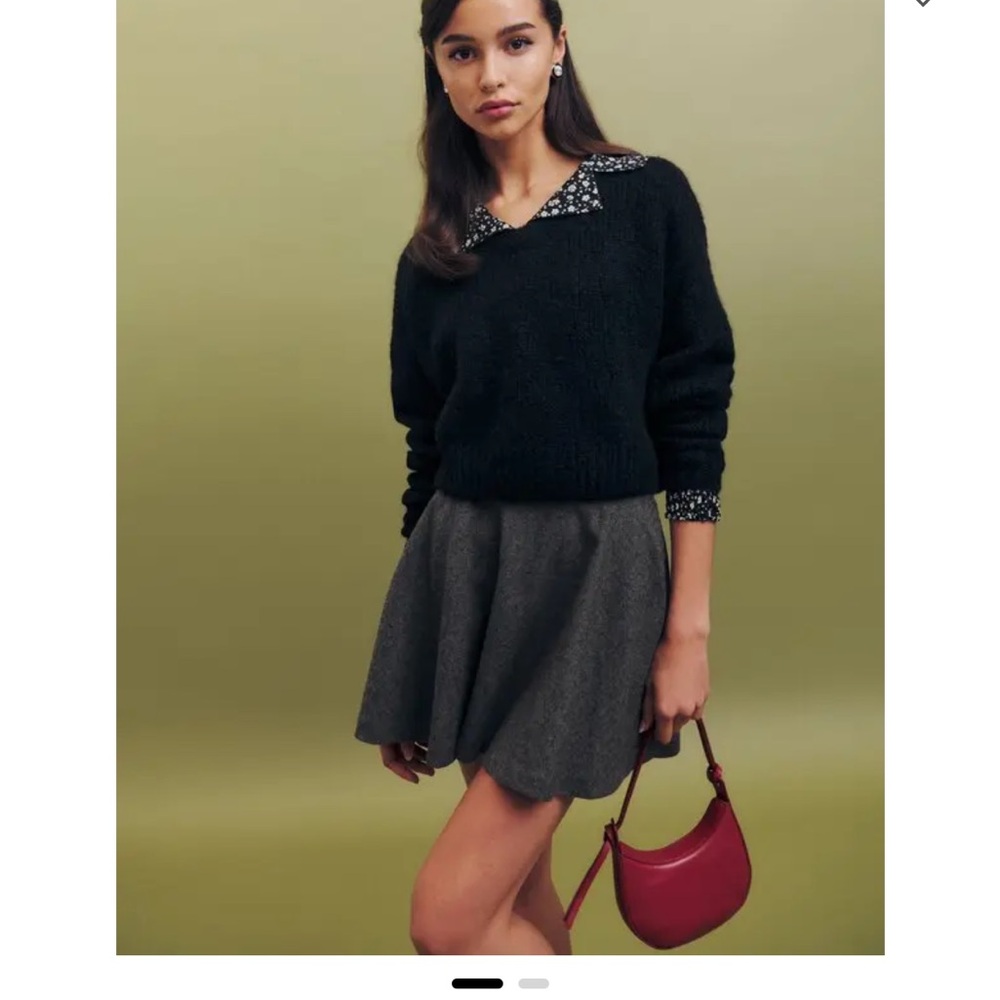 Reformation Skirt Dakota Charcoal NWT Size 2